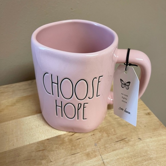 Rae Dunn Other - Rae Dunn Choose Hope Pink Breast Cancer Awareness Mug